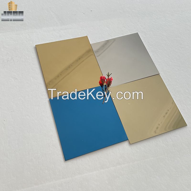 430 Blue Coated Stainless Steel Sheet Mirror with Hairline Metal Sheet Blue Plate