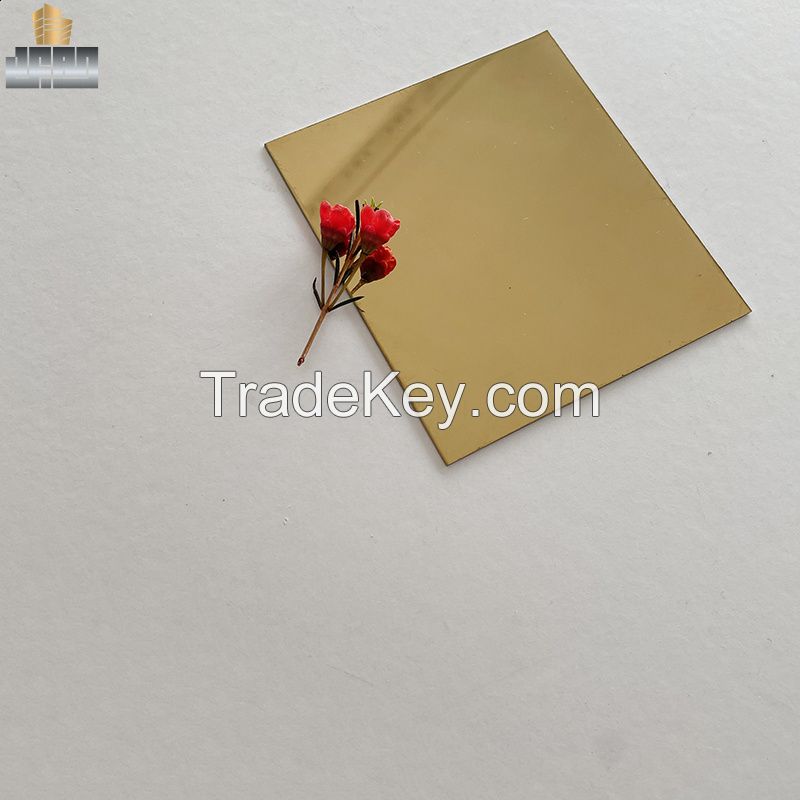 8K Mirror Polished Finish PVD Coated Titanium Gold Stainless Steel Sheet