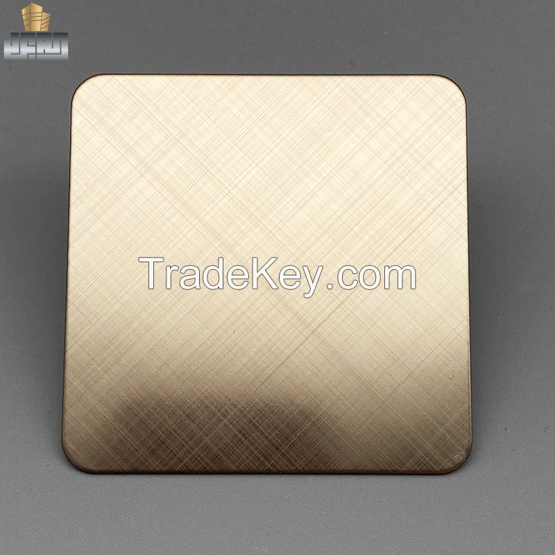 Decoration Door Frame Clading 4*8 304 Rose Gold Brushed Matt Stainless Steel Sheets 