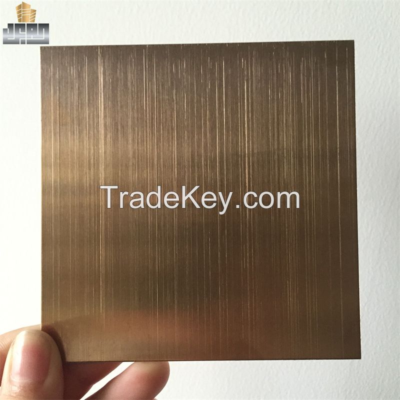 Rose Gold Stainless Steel Sheet Matte Finish Price Per Kg List