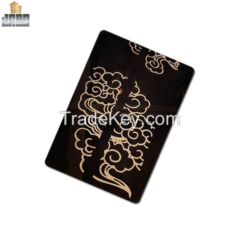 High Quality PVD Coated Champagne Black Mirror Stainless Steel Color Sheet Price