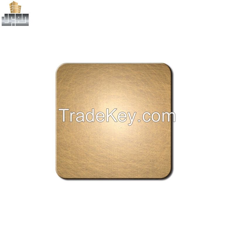 High Quality Customized Vibrated Metal Sheet Colored Stainless Steel Sheet 