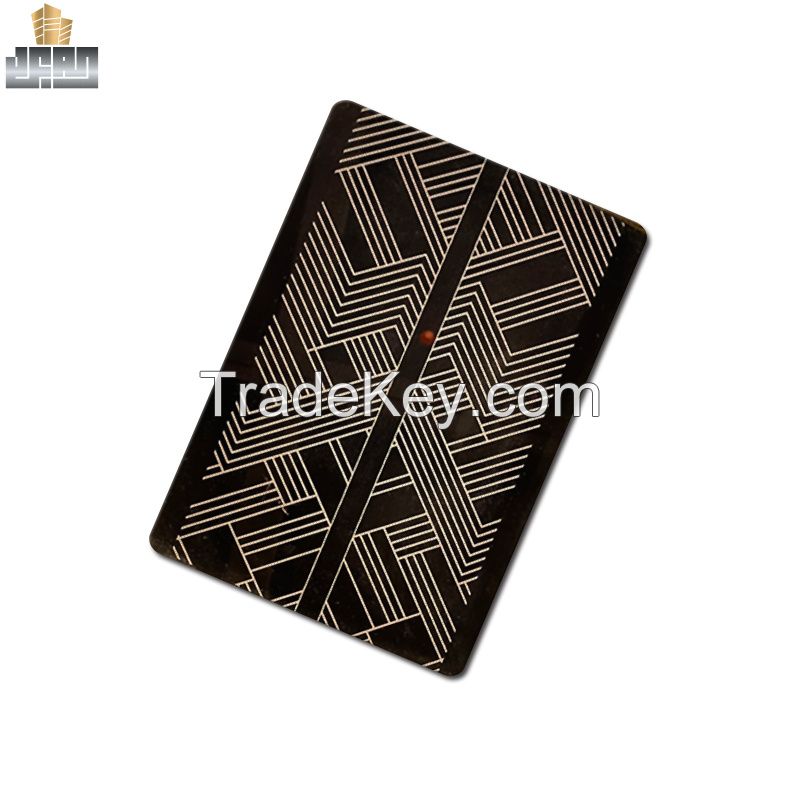 PVD Coating Stainless Steel Sheet Decorative Etching Finished Price Per Kg