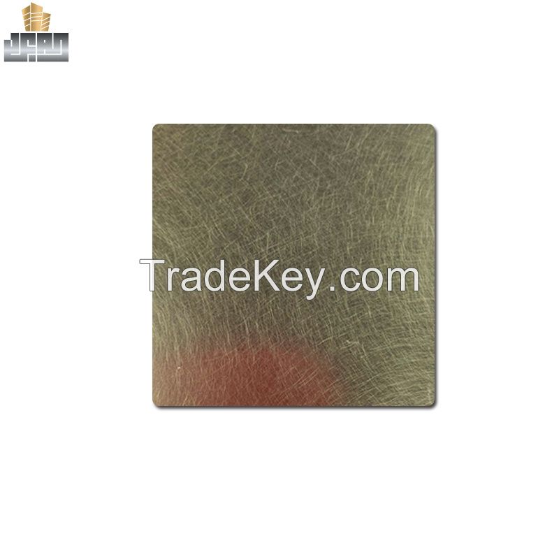 High Quality Customized Vibrated Metal Sheet Colored Stainless Steel Sheet