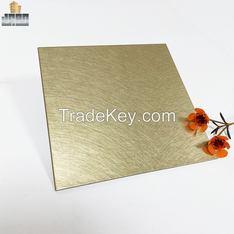 8K Champagne Gold Mirror Sheet for Hotel Wall and Ceiling Decoration