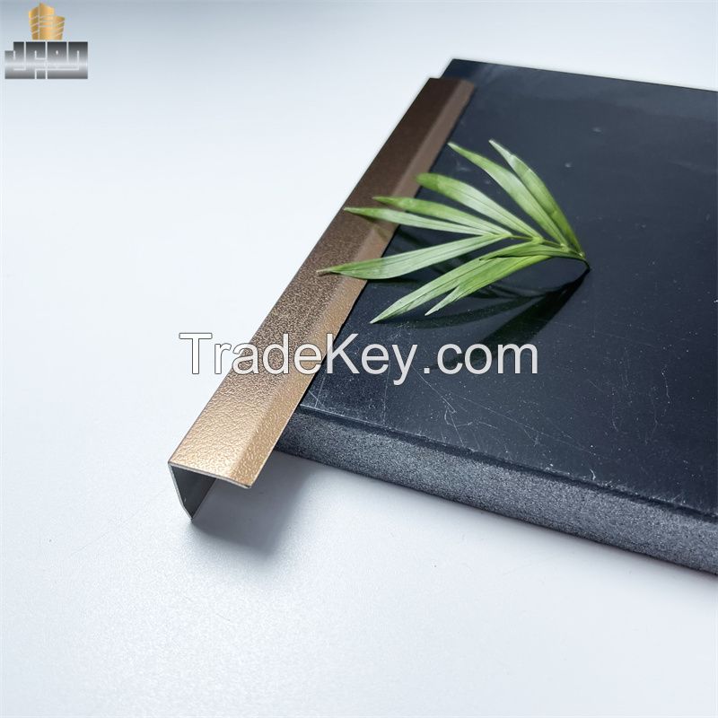 10*10 Rose Gold Brushed L Corner Protecting Stainless Steel Tile Trims