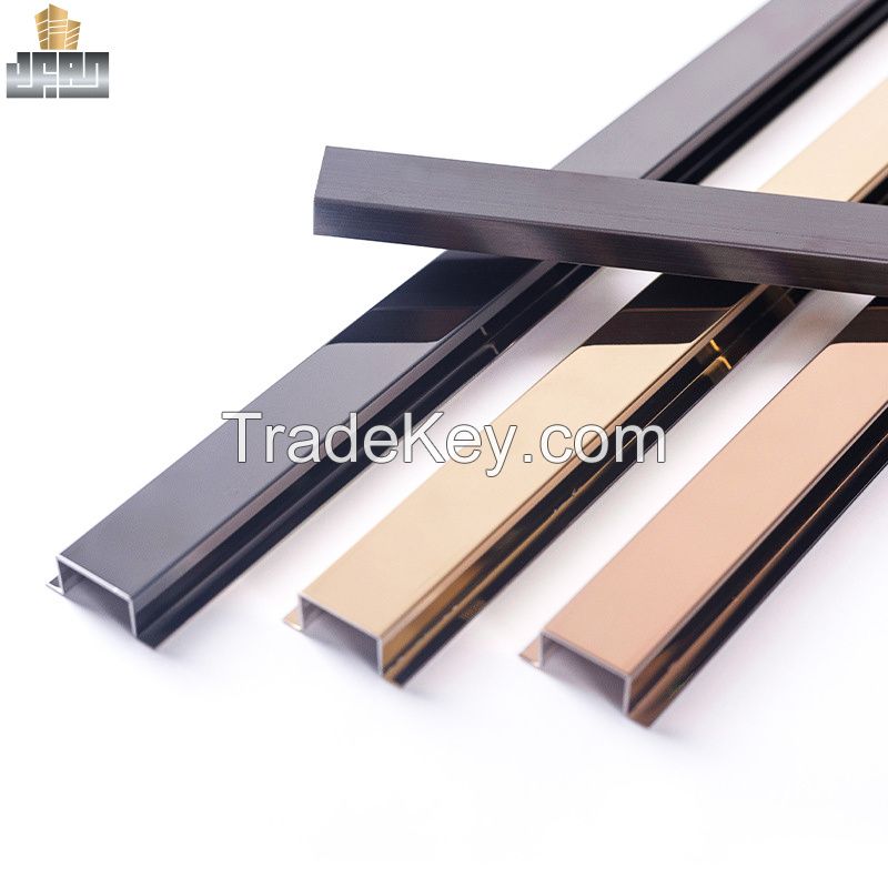 Gold Color Polished Stainless Steel Mirror Trim Tile Corner Trim Stainless Steel