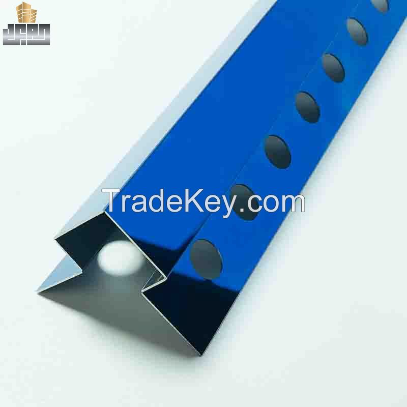 Fast Delivery Home Decor Sapphire Stainless Steel Perforated Tile Edge Trim
