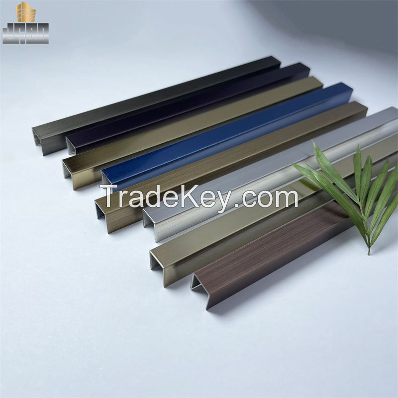 Sample Ceramic Accessories U Channel Stainless Steel Decorative Wall Trim 