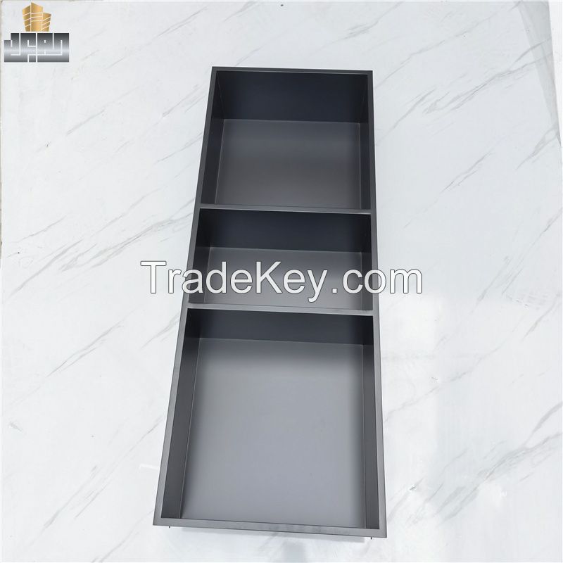 Anti Rust Black Stainless Steel Shower Niche 