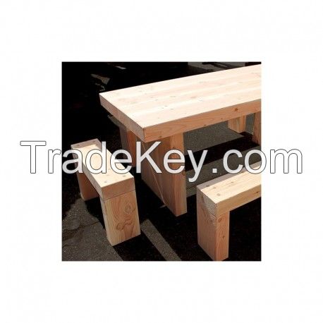 Douglas Fir Refectory Table and Seating Furniture Set