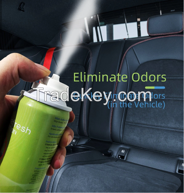 High Quality Kill 99.99% bacteria Car Aerosol Deodorant Disinfectant Ice Lotus Fragrance Car Air Freshener Spray