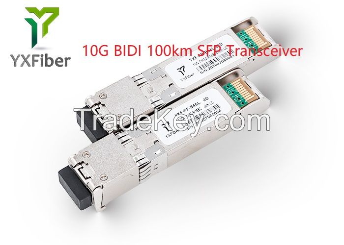 Compatible 10Gb Optical Fiber Transceiver 100km ZR BIDI 1550nm /1490nm LC