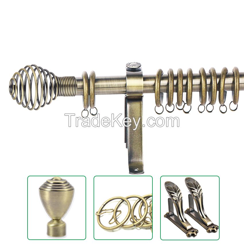 Wholesale production accessories Metal curtain rods 6m Diameter 28mm Wall thickness 0.5mm iron curtain poles