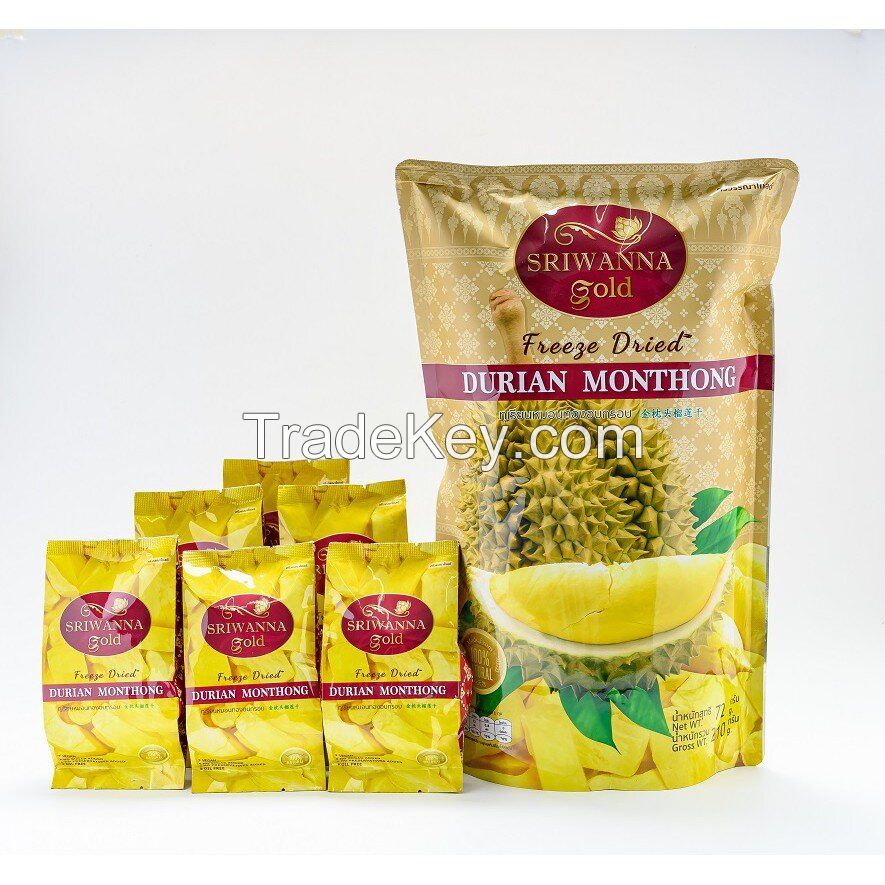 Dried durian snack, Thai fruit, natural