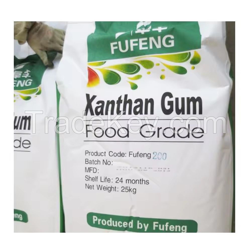 High Viscosity Food Grade Industrial Grade 40 / 80 / 200 Mesh Powder Xanthan Gum