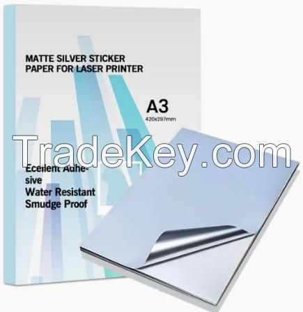 Pet Waterproof Printable Vinyl Self Adhesive A4 Sheets Size White Label Sticker Paper