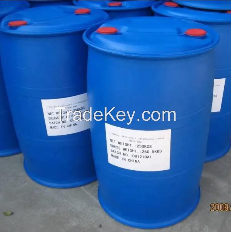 Water treatment chemicals HEDP 60% CAS No 2809-21-4 1-Hydroxyethylidene-1,1-diphosphonic acid