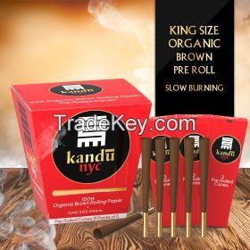 Kandu NYC 109mm King Size Hemp Pre Rolled Cones, Display Box 21 x 3-Packs