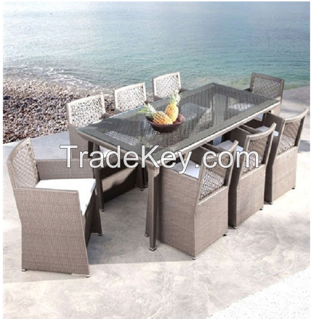 D.L furniture Brown rattan for Poly rattan dining set your family