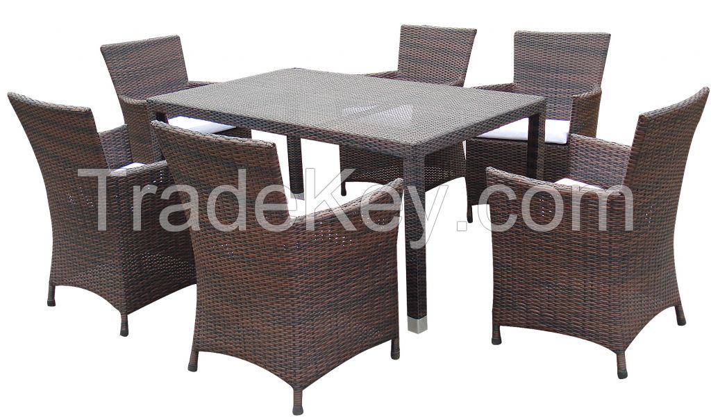 D.L furniture Brown rattan for Poly rattan dining set your family