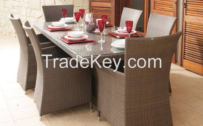 D.L furniture Brown rattan for Poly rattan dining set your family