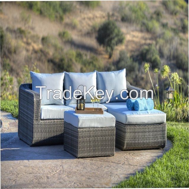D.L furniture  Poly rattan sofa set your family