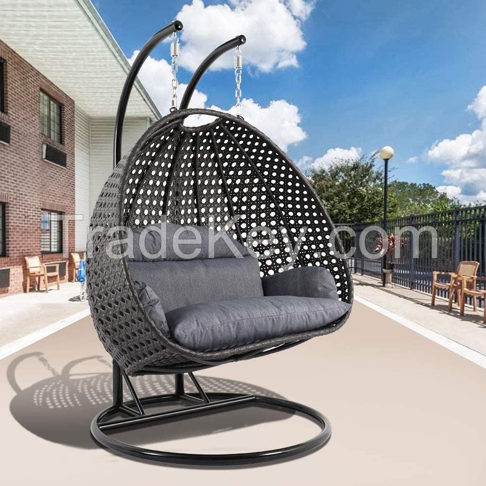Poly rattan ourdoor furniture swing chair
