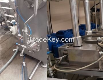 Production line for margarine, fat and spread