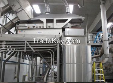 Almond processing line