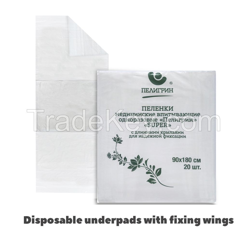 Disposable Absorbent Under Pads For Incontinence And Bedridden Patients