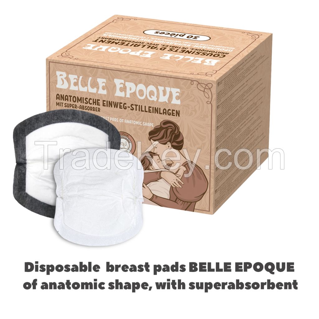 Disposable Absorbent Breast Pads And Quot Belle Epoque And Quot Of Anatomic Shape With Superabsorbent