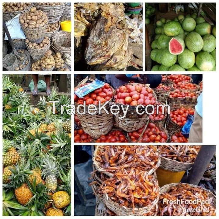 Egusi melon seeds, spices, crayfish, cashew nut, Beans, soya beans