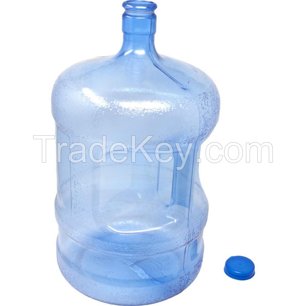 Recyclable PC material 5 gallon 18.9L 20 Litre drinking water bottle with handle