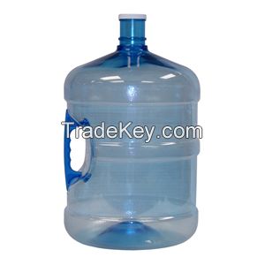 Recyclable PC material 5 gallon 18.9L 20 Litre drinking water bottle with handle