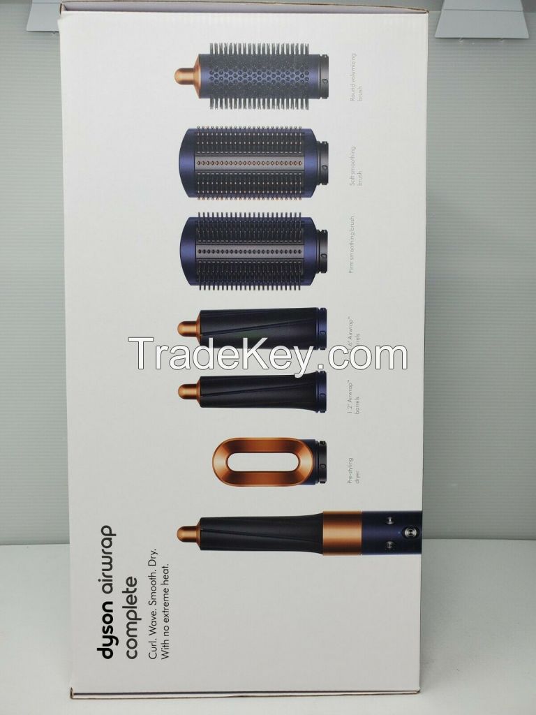 New Dyson airwrap Complete HS01 Hair Styler Curler 100V Dark Blue