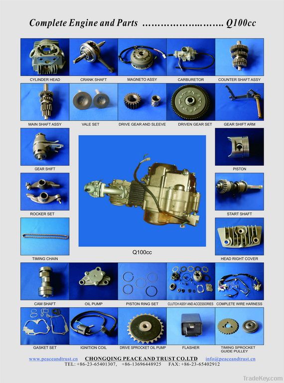 Q100CC Motorcycle Engine