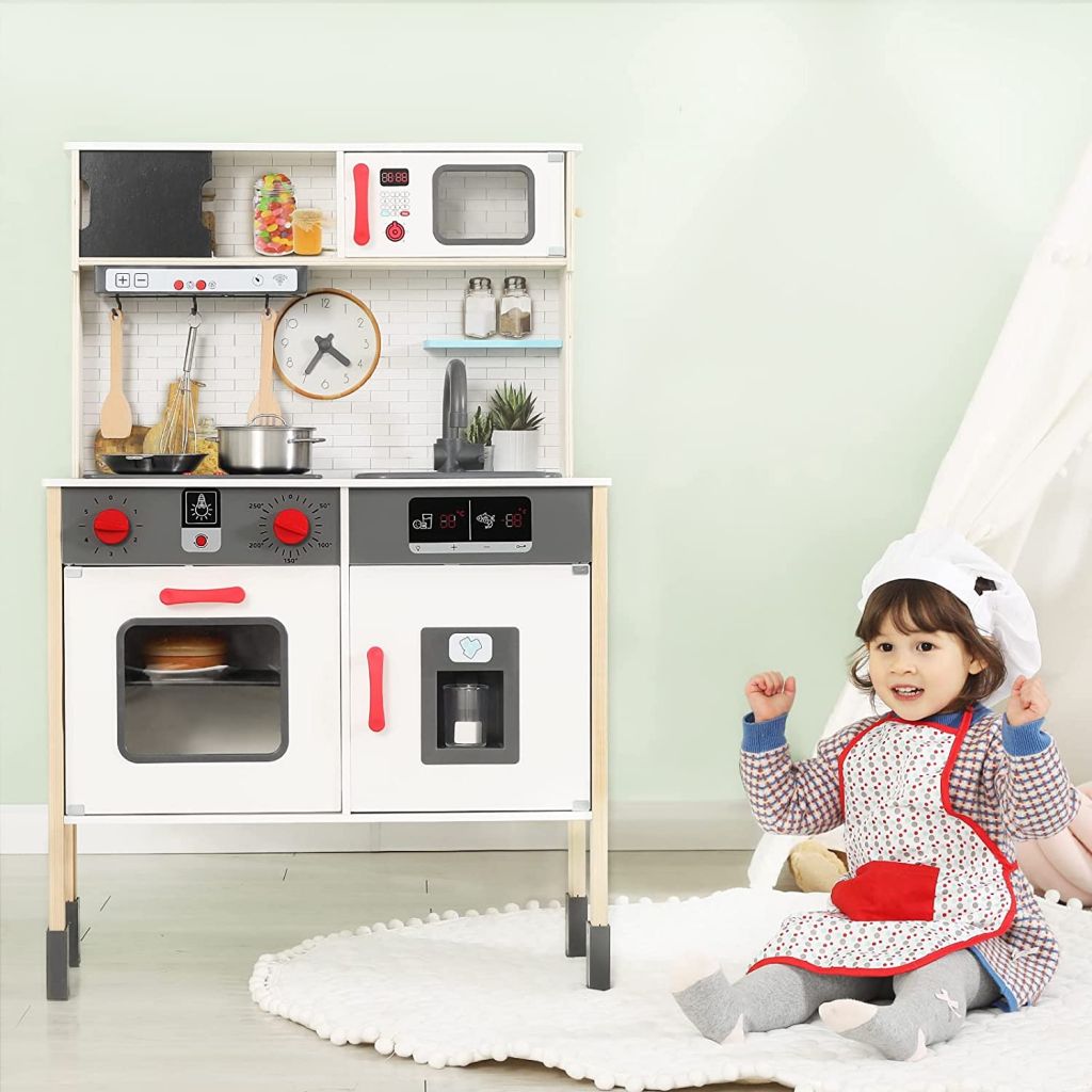 Wooden Play Kitchen Set