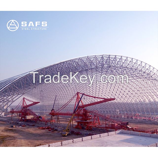 Large Span Steel Structure Space Frame Coal Storage Shed