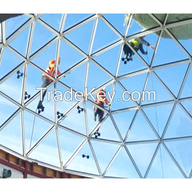 SAFS steel structure dome metal glass skylight roof
