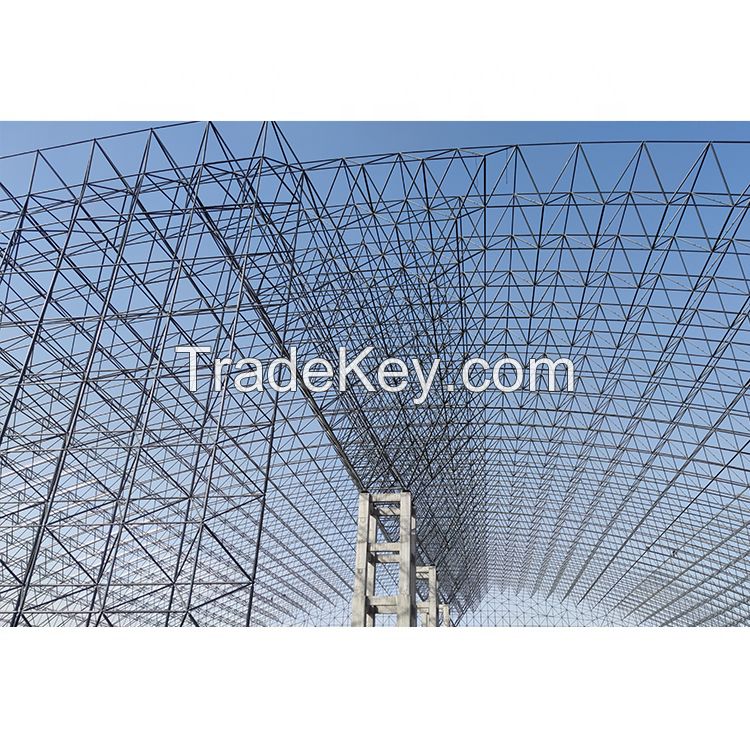 Large Span Steel Space frame Arch Coal Storage