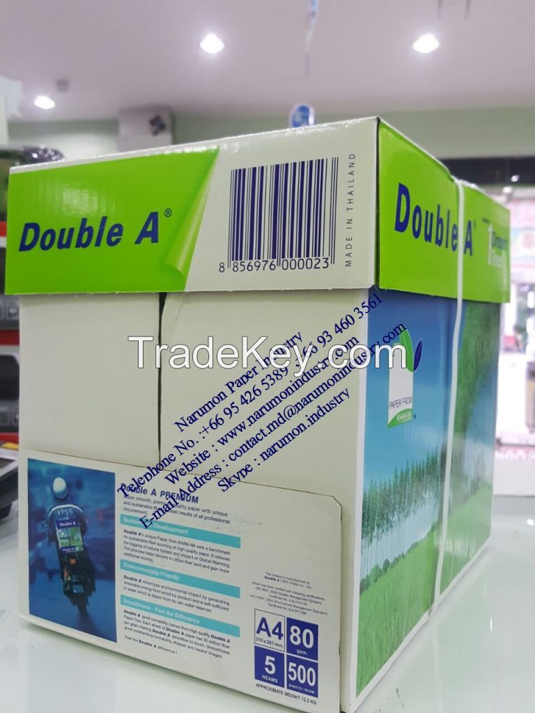 Double A Paper 80gsm, 75gsm, 70gsm