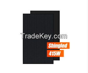 ANPU Shingled Solar Panel Full Black 415W Solar Panel Overlap PV Modules410W 415Watt