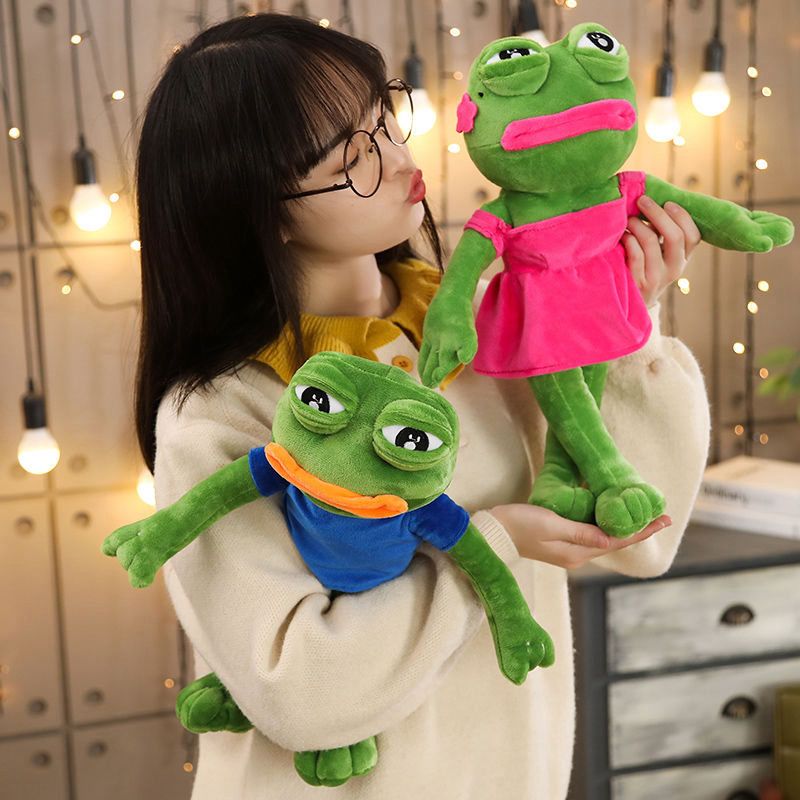 Pepe The Frog Plush Toy Sad Frog Doll Gifts 45cm