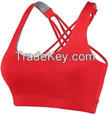 Sports Bra Made of Spandex, Cotton, Polyester