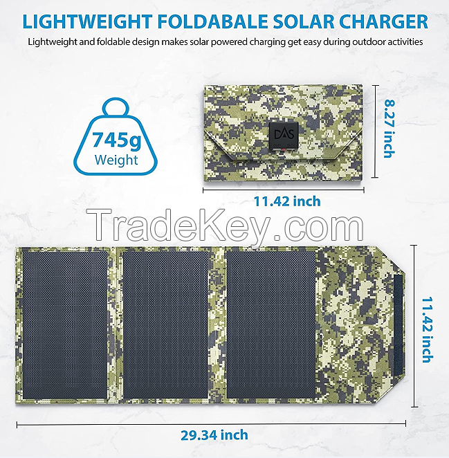 photovoltaic mobile power supply 30W camouflage (three-fold one laminated belt bracket)