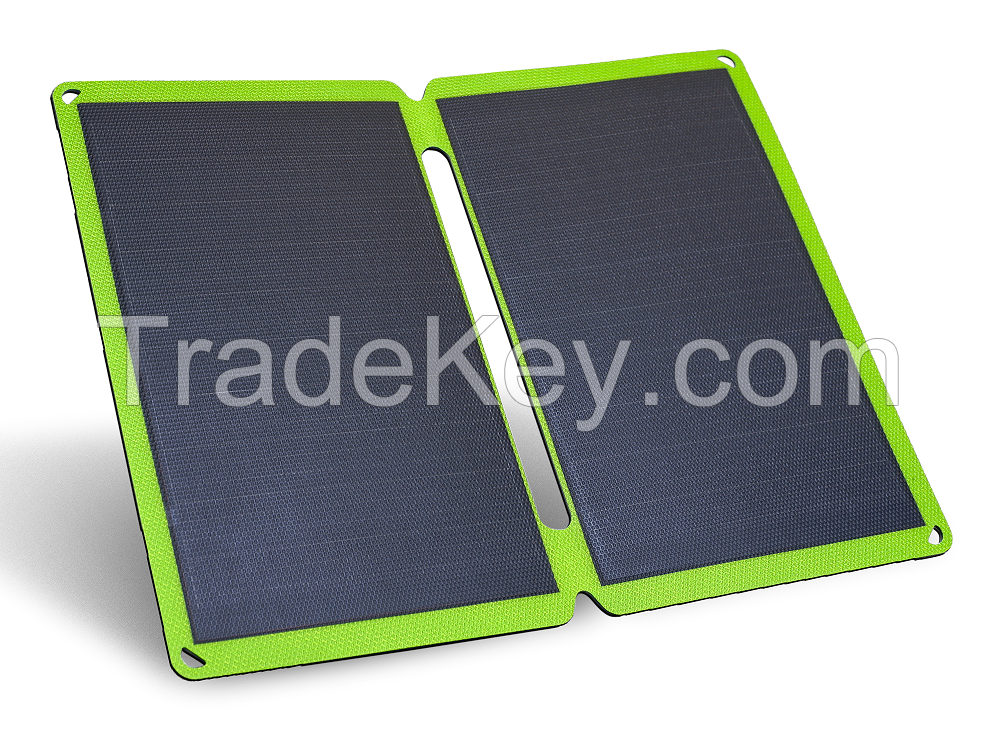 outdoor mobile solar power supply 15W (two-fold one laminated belt bracket)