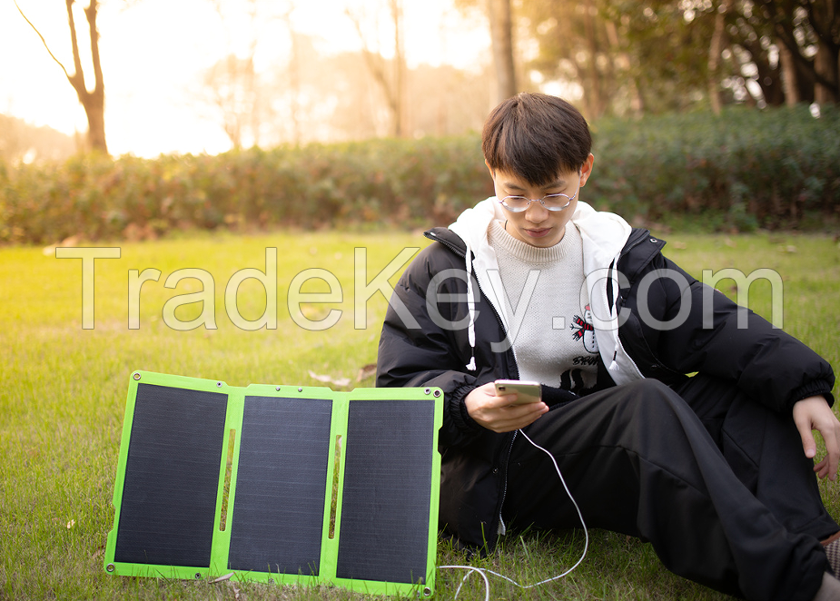  Outdoor mobile solar power supply 30W (3-fold one laminated belt bracket)