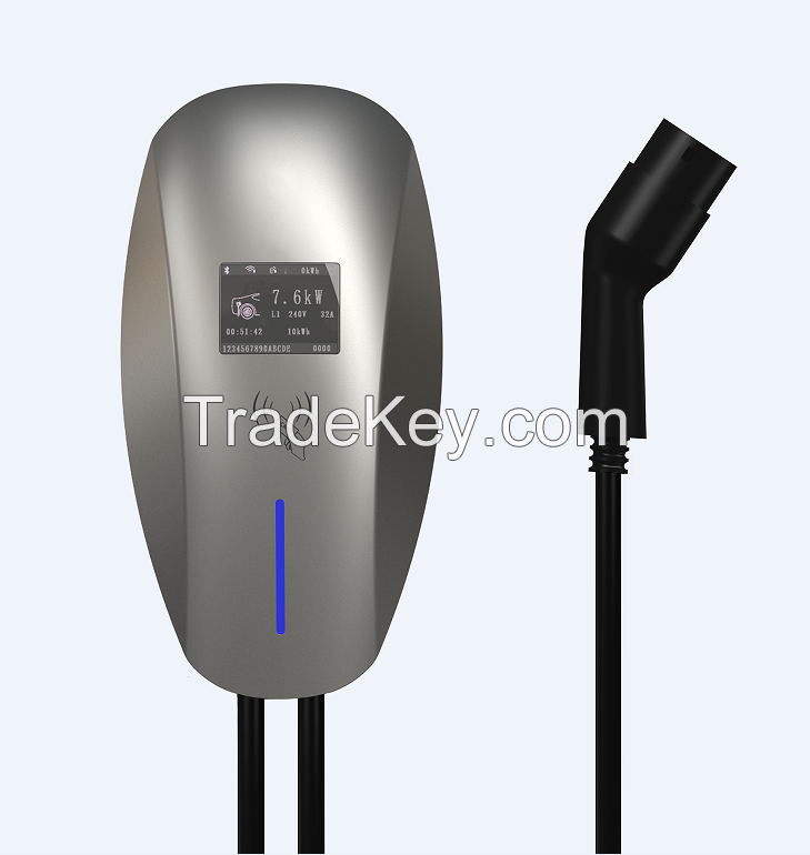 PSHM10132. Wall-hanging type / floor plate type 7.4kW / 32A .230V AC Home Model 2 EV Smart charger INJET-Nexus (EU)