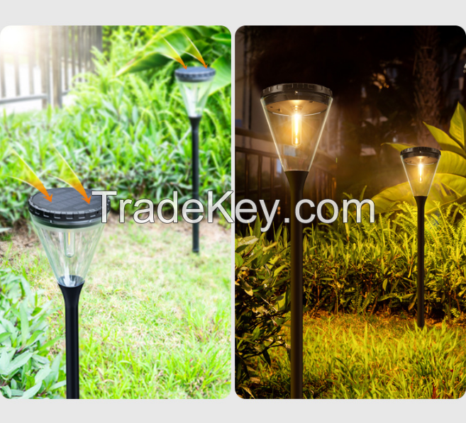 PSDS028. Solar outdoor courtyard garden with decorative light-controlled lawn lights